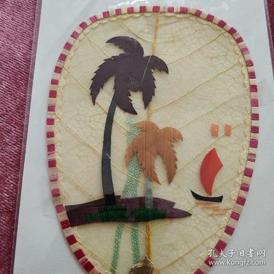 葉脈+麥秸畫藝術(shù)書簽(手工制作七八十年代出口創(chuàng)匯產(chǎn)品)